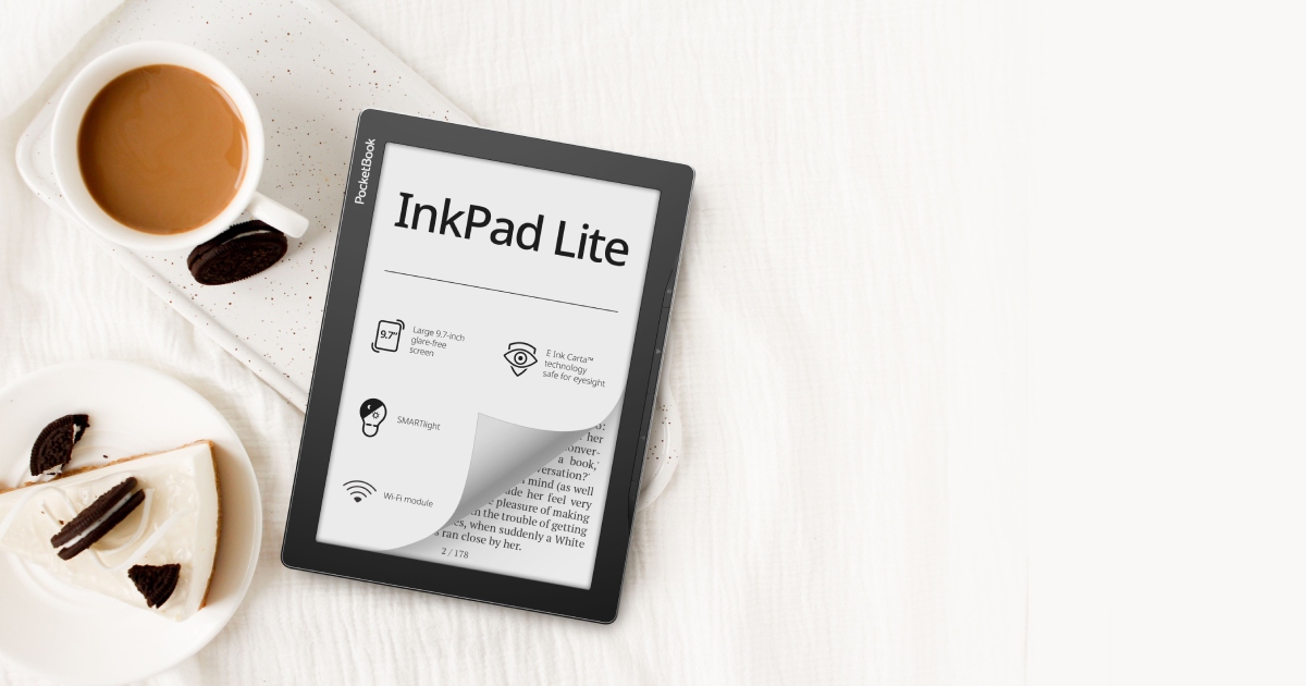 Uus PocketBook InkPad Lite: suure ekraani taskukohane mugavus